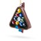 Billiards Pool Table Rack with Balls Resin Christmas Ornament
